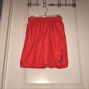 NIKE Neon Orange Boys Swim-trunks